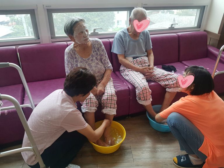 얼굴팩+족욕